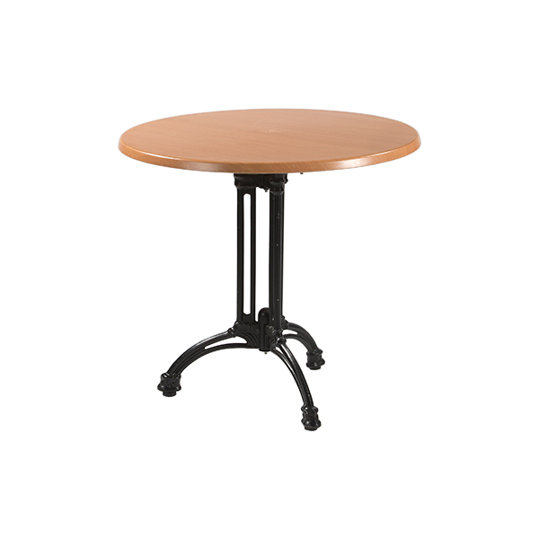 Bistrotisch Alu-Gußeisen Hainbuche Ø80*H74 cm mieten