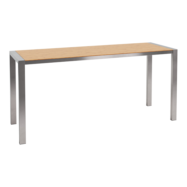 Stehtisch Algarve Edelstahl/Bambus L240*B80*H110 cm mieten