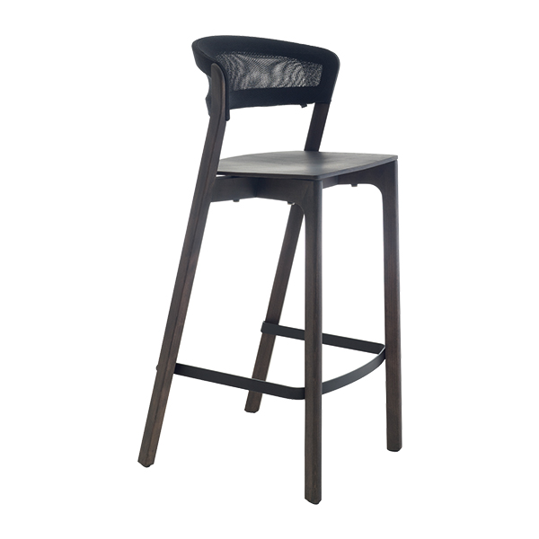 Café stool (Barhocker) schwarz B53*T53*H106 SH75 cm mieten