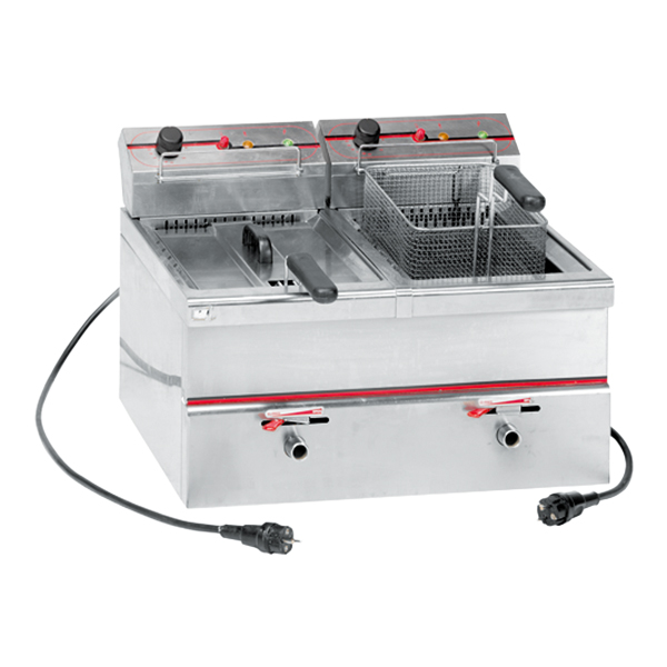 Doppelfritteuse 2*10 ltr 2*230V/3,3kW B76*T50*H36 cm mieten