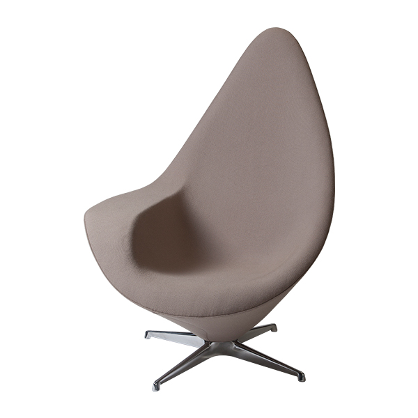 Drehsessel Plateau grau/beige B88*T93*H120 SH36 cm mieten