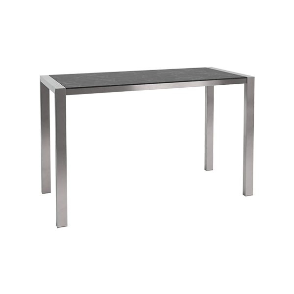 Stehtisch Algarve Edelstahl/Volterra schwarz L180*B80*H110cm mieten