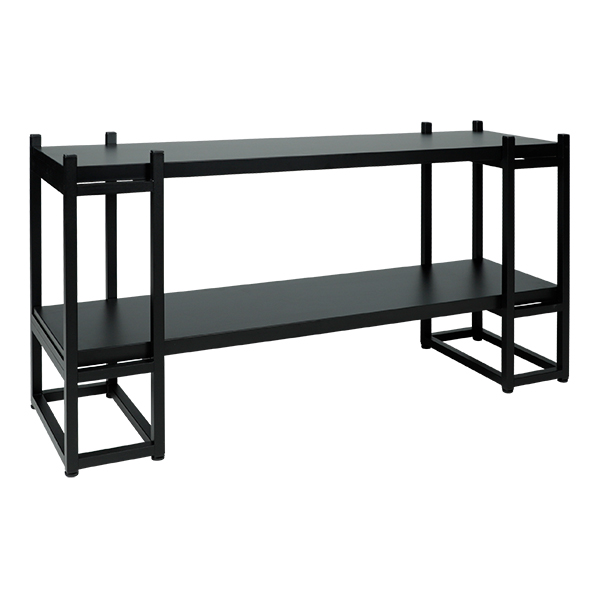 Sideboard Malta schwarz mit 2 Böden L140*T43*H72 cm mieten