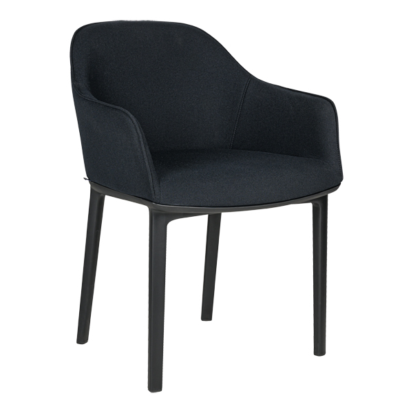 Softshell Chair schwarz, Vierbein-Untergestell schwarz mieten