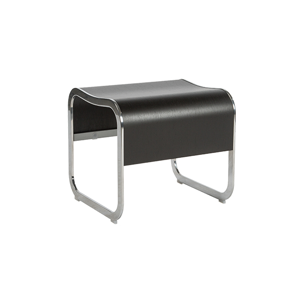 Lounge Bank ZA1 schwarz B48*T44*H43 cm mieten