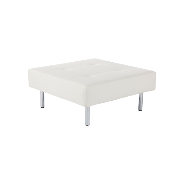 Endless straight Seat Yachtleder weiß B86*T86*H39 cm mieten