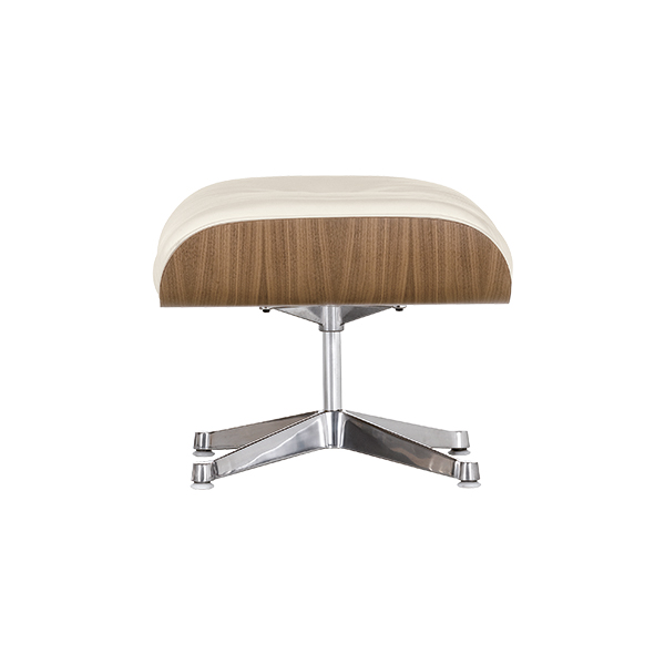 Eames Lounge Chair Ottoman Leder weiss B63*T50*H42 cm mieten