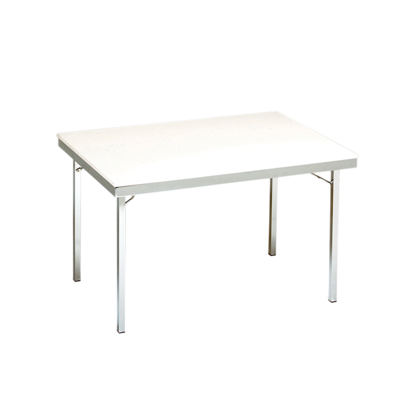 Besprechungstisch weiß mit Chromgestell L120*B80*H74,5 cm mieten