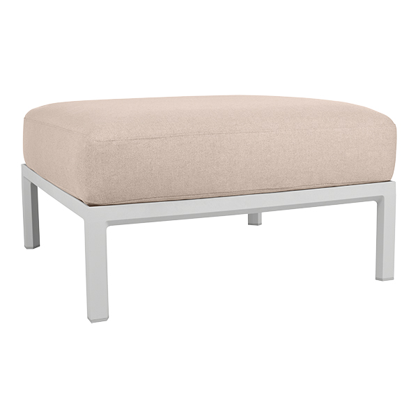 Loungehocker Maximo white mit Sitzkissen salt white mieten