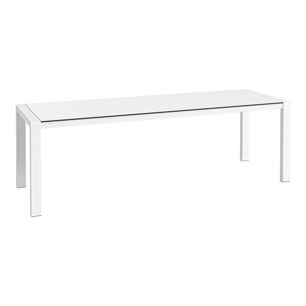 Dinnertisch Algarve weiß/weiß L240*B80*H75 cm mieten