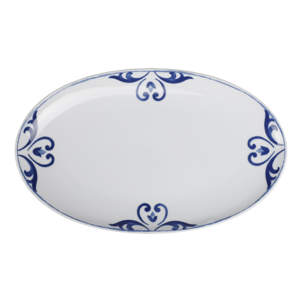 Teller oval flach 29*18 cm Nautic mieten