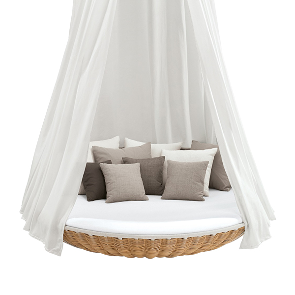 Hanging-Swingrest mit Cushion white Canopy und Cushion Set mieten
