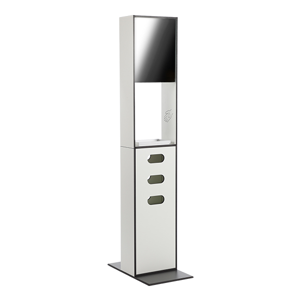 Hygienesäule HYGN weiß B36*T60*H180 cm mieten