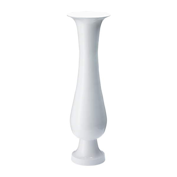Rococo Vase weiß Drip Ø20 H75 cm mieten