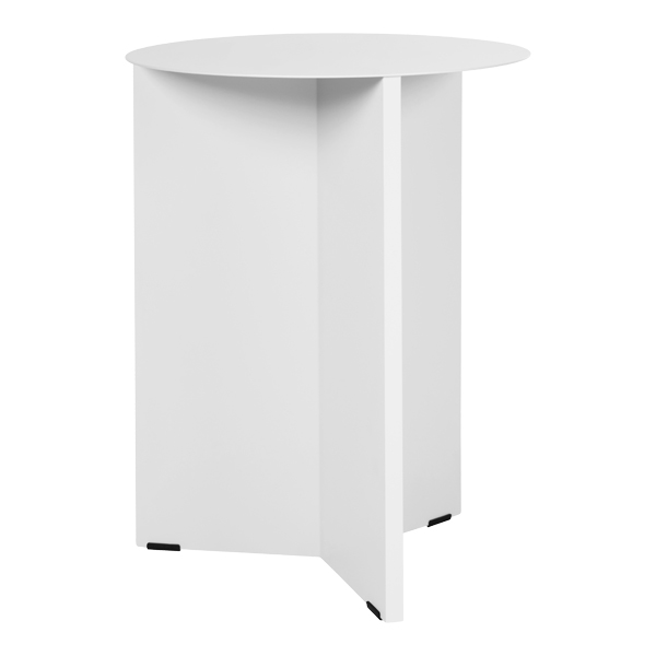 Slit Table weiß high Ø35*H47 cm mieten