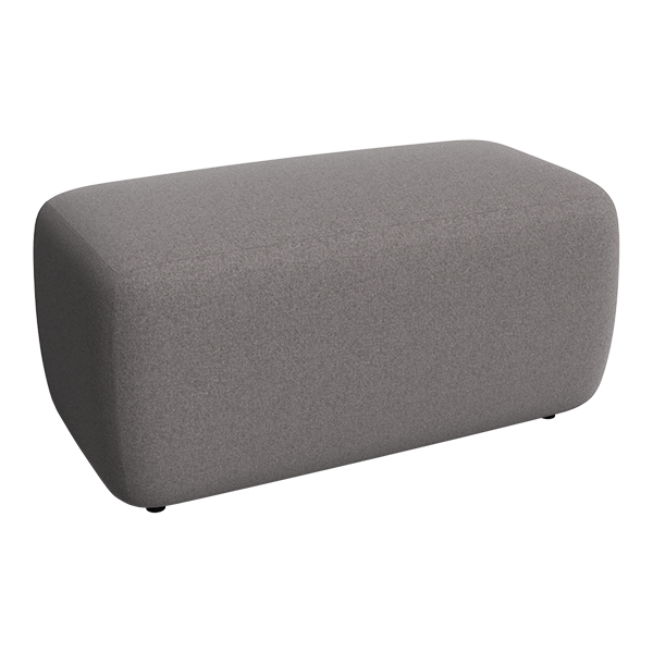 Lounge Hocker-Lehne Plus greige L94*B48*H47 cm mieten