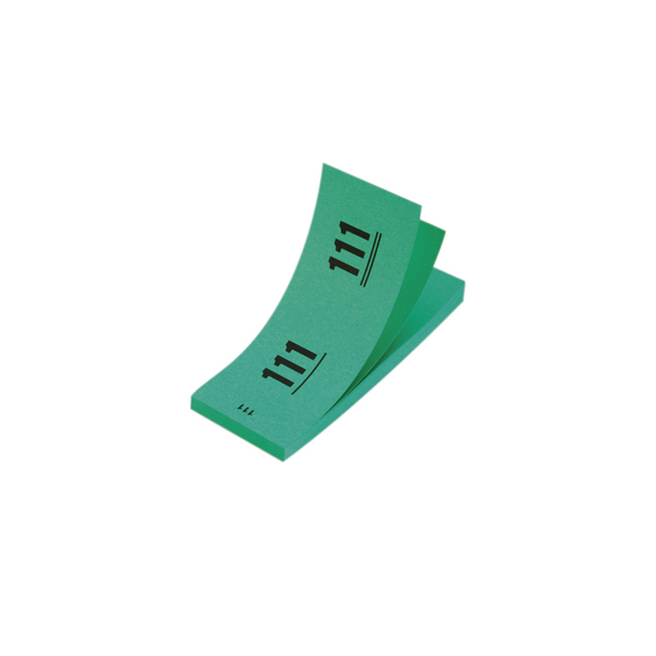 Garderobenmarke 2-fach Papier (Verkauf pro 100 Stück) mieten