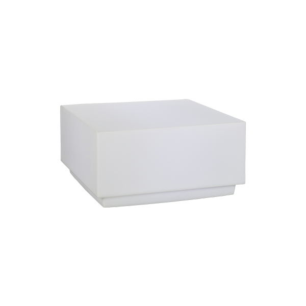 Table Big Cut weiß mit LED-Lichteinheit L60*B60*H31 cm mieten