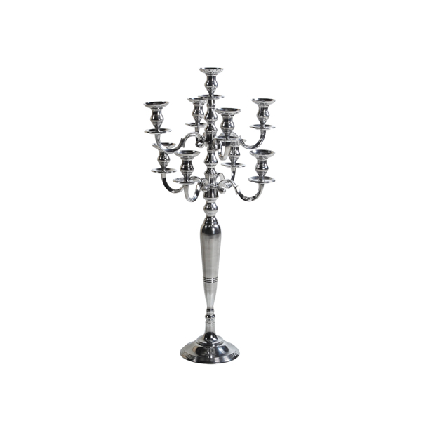 Salina Kerzenleuchter 9-armig aluminium medium H120 cm mieten