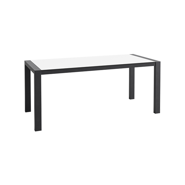 Dinnertisch Algarve schwarz/weiß L180*B80*H75 cm mieten