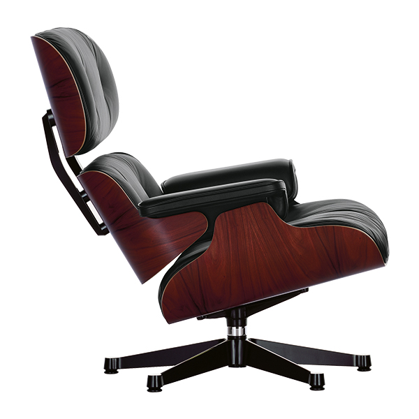 Eames Lounge Chair Leder schwarz B84*T91*H84 SH38 cm mieten