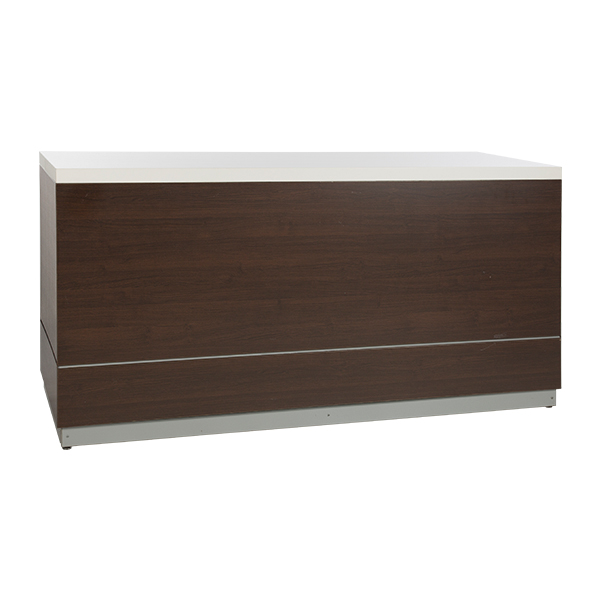 Theke Holzdecor L200*T70*H95 mit Deckblatt weiß mieten