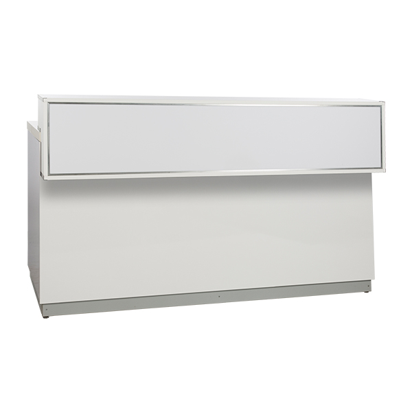 Theke weiß L200*T83*H115 cm mit Deckblatt weiß mieten