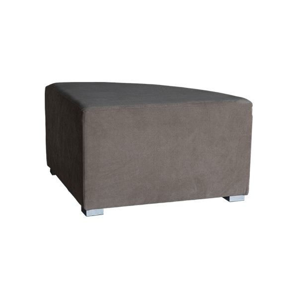 Lounge-Hocker Montreal Dreieck Stoff taupe mieten