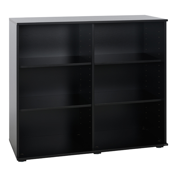 Büro-Regal Lean schwarz L120*T44,5*H113 cm mieten
