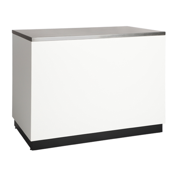 Buffet Basic weiß Front niedrig CNS Deckbl. mieten