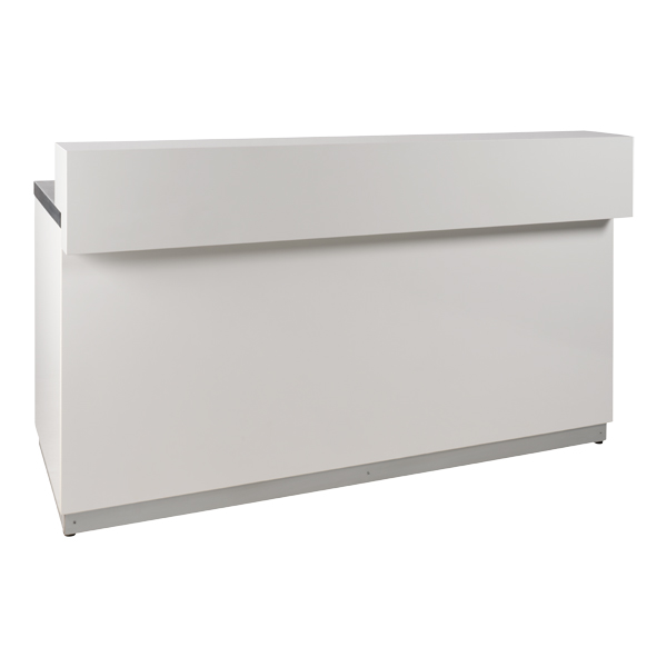 Theke weiß L200*T80*H115 cm mit Deckblatt CNS mieten