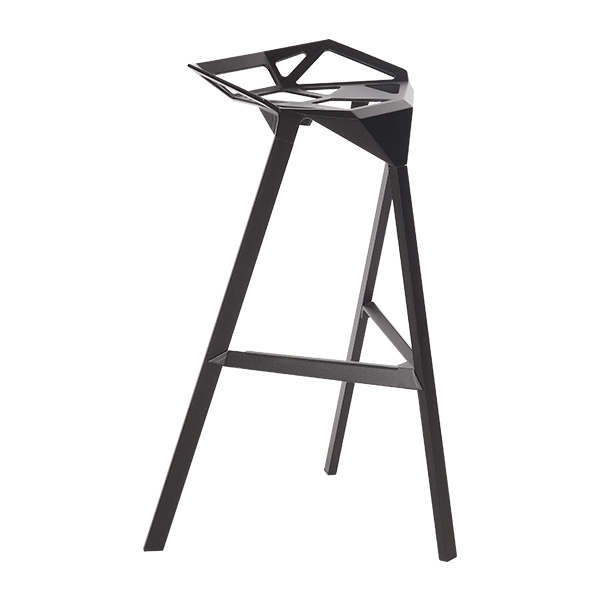 Stool One (Barhocker) schwarz B56*T47*H83 SH77 cm mieten