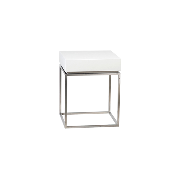 Zinzo coffee table mit Massif weiß L40*B40*H50 cm mieten