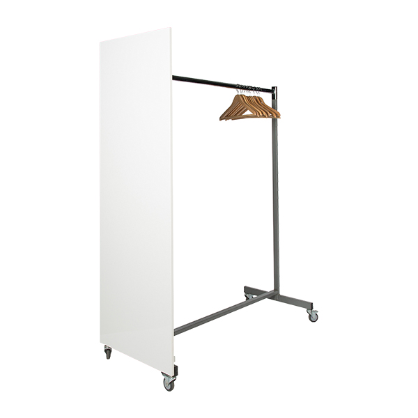 Sichtblende weiß B62*H185 cm für Garderobengestell mieten