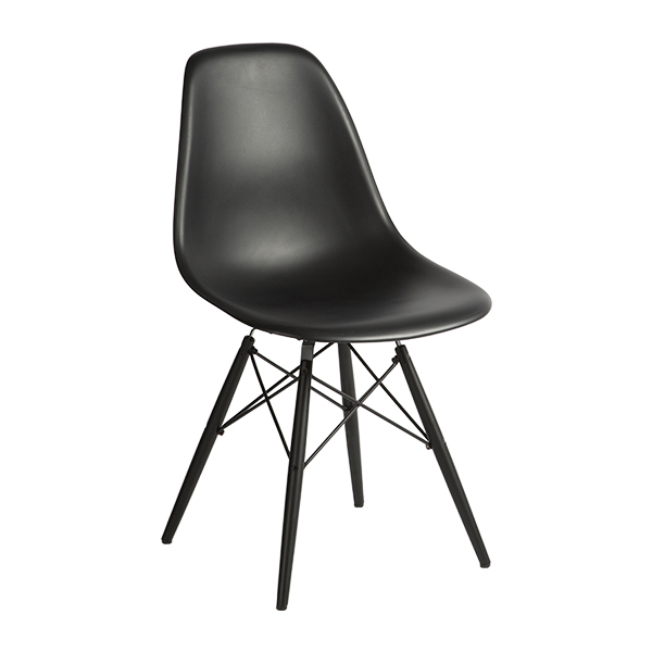 DSW Chair Ahorn schwarz Sitz schwarz mieten