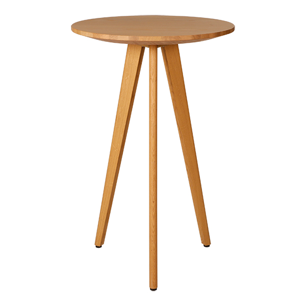 Stehtisch Halmstad mit Tischplatte Eiche Ø70 H110 cm mieten