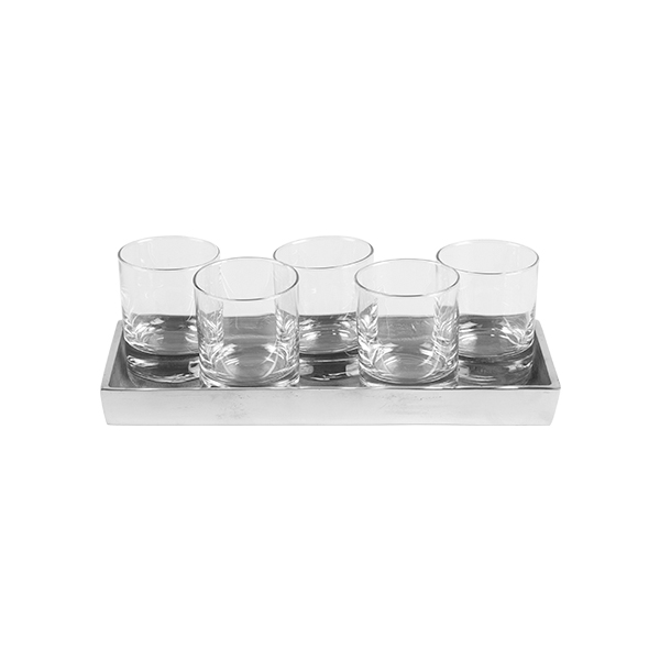 Senso Tischdekosatz 254 alu glass 12,5*30 cm mieten