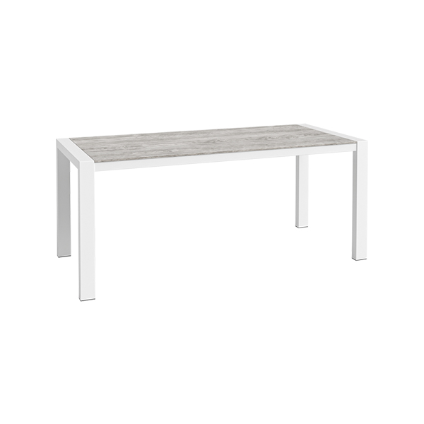 Dinnertisch Algarve weiß/Aspen Altholz L180*B80*H75 cm mieten