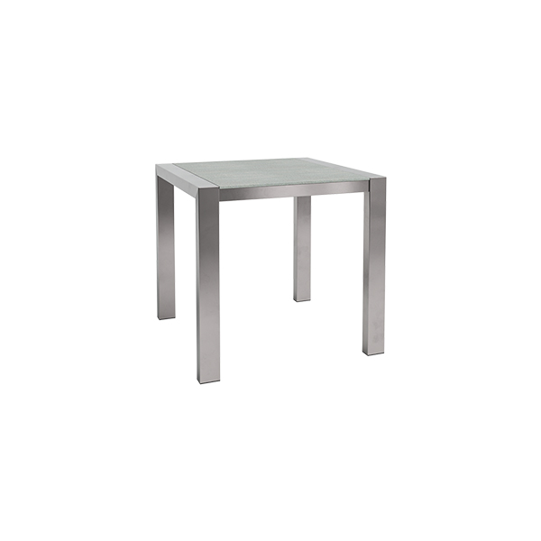 Dinnertisch Algarve Edelstahl/Beton L80*B80*H75 cm mieten