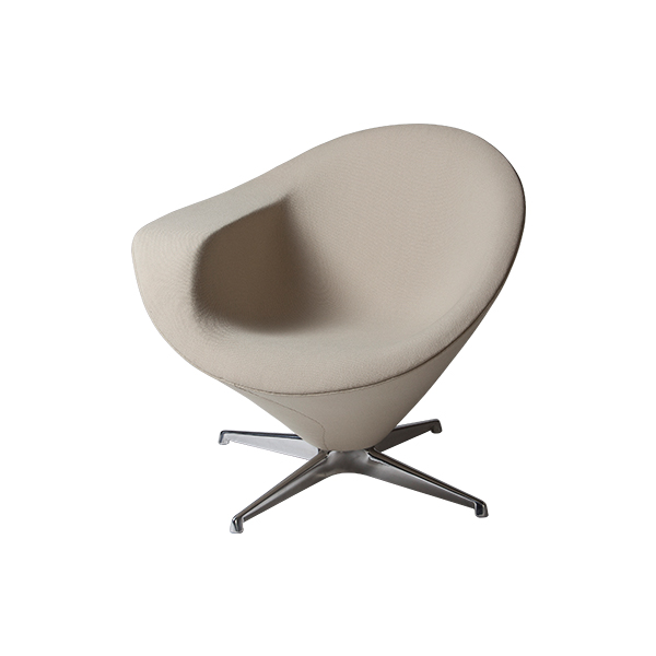 Drehsessel Petit Plateau beige B83*T93*H75 SH36 cm mieten