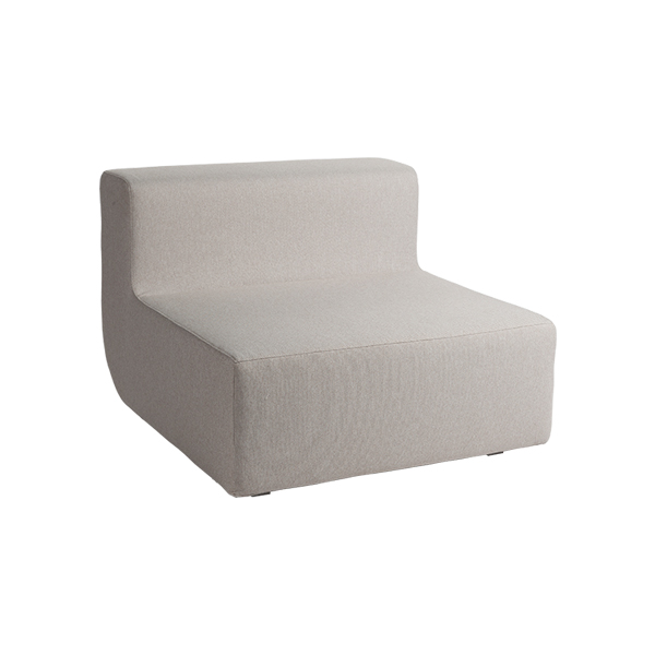 Sofa Nuba grau/beige B96*T96*H70 SH40 cm mieten