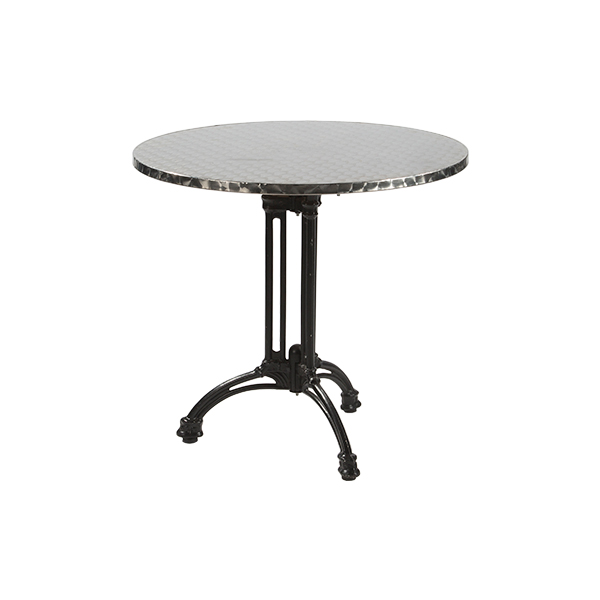 Bistrotisch Alu-Gußeisen Inox Aluminium Ø80*H74 cm mieten