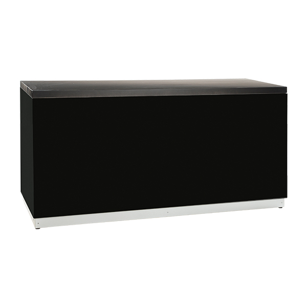 Theke schwarz B200*T70*H95 cm mit Deckblatt schwarz mieten