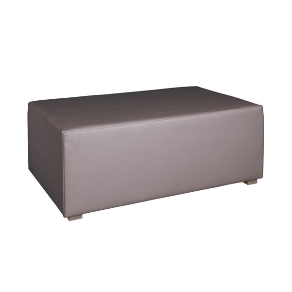 Lounge-2-Sitz-Hocker Cannes platingrau B104*T70*H41 mieten