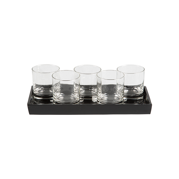 Senso Tischdekosatz 354 black glass 12,5*30 cm mieten