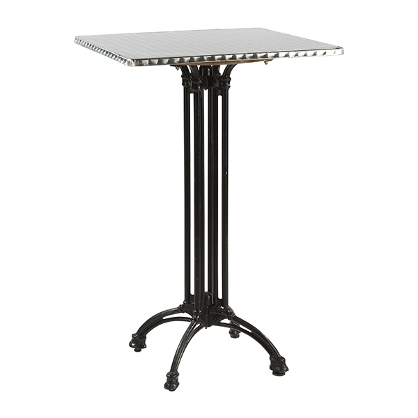 Stehtisch Prag Alu-Gußeisen Inox Aluminium 70*70*H110 cm mieten
