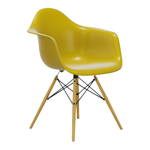 DAW Eames Plastic Armchair Ahorn Sitz senf mieten