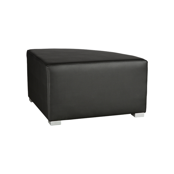 Lounge-Hocker Dreieck Barbados schwarz B70*T70*H41cm mieten