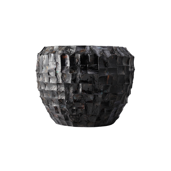 Ocean Shell Vase 80 schwarz Ø105 H80 cm mieten