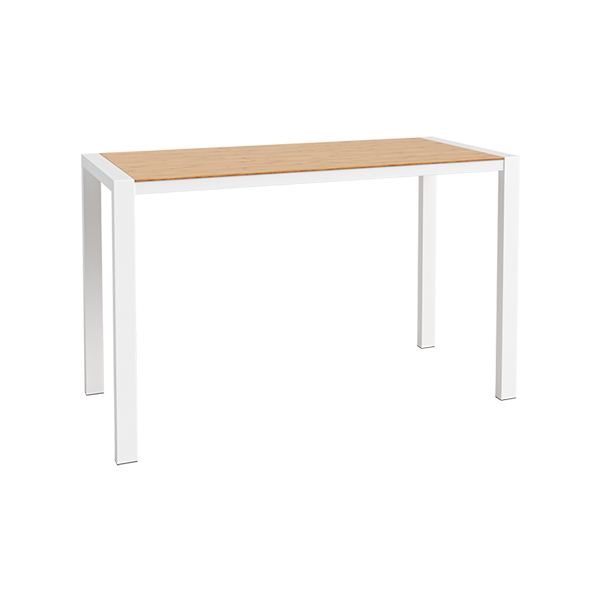 Stehtisch Algarve weiß/Bambus L180*B80*H110 cm mieten
